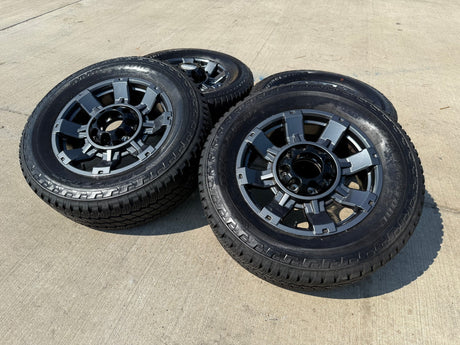 20" Ford F-250 F-350 OEM gray Lariat 10485 10296 wheels rims tires BRIDGESTONE Texas Truck Tire