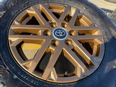 18" Toyota Tundra TRD OEM wheels rims 75281 Sequoia LX600 2025 2026 NEW FALKEN Texas Truck Tire