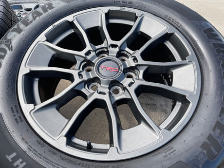 20" Toyota Tundra TRD OEM wheels rims 95314 65196 Sequoia gray GOODYEAR Texas Truck Tire