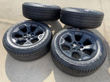 20" Dodge Ram 1500 OEM Laramie Black 2680 wheels rims tires 2024 2025 2026 NEW Texas Truck Tire