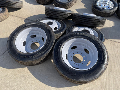 19.5" Ford F-450 Dually F-550 rims wheels RAM 4500 OEM 10x225 CONTINENTAL NEW Texas Truck Tire