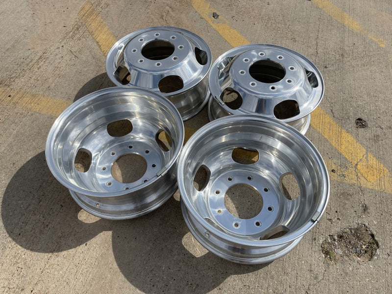 17" Ford F-350 Dually OEM 10477 10478 rims wheels 2023 2024 2025 2026 POLISHED Texas Truck Tire