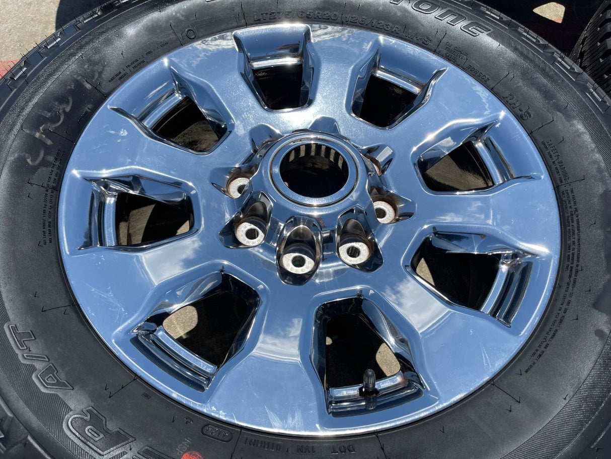 20" Ford F-250 King Ranch Lariat OEM 10100 rims wheels CHROME NEW BRIDGESTONE Texas Truck Tire