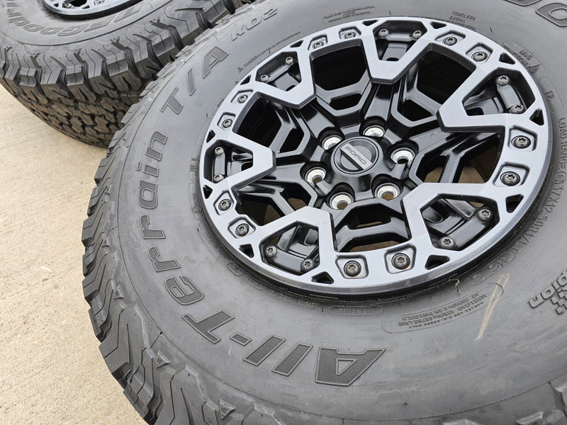 (5) 17" Ford F-150 Raptor R OEM BEADLOCK rims wheels 2024 2025 2026 BFG NEW Texas Truck Tire