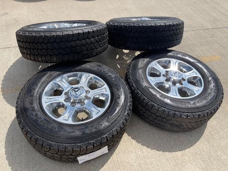 18" Ram 2500 3500 Laramie Power Wagon OEM wheels rims 2692 GOODYEAR A/T NICE Texas Truck Tire