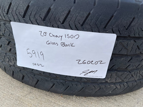 20" Chevy Tahoe Silverado OEM 5919 wheels rims GMC Yukon HANKOOK A/T2 Texas Truck Tire