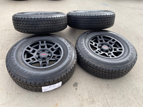17" Toyota Tacoma 4Runner OEM wheels rims black 75167 TRD FJ DUELER A/T NEW Texas Truck Tire