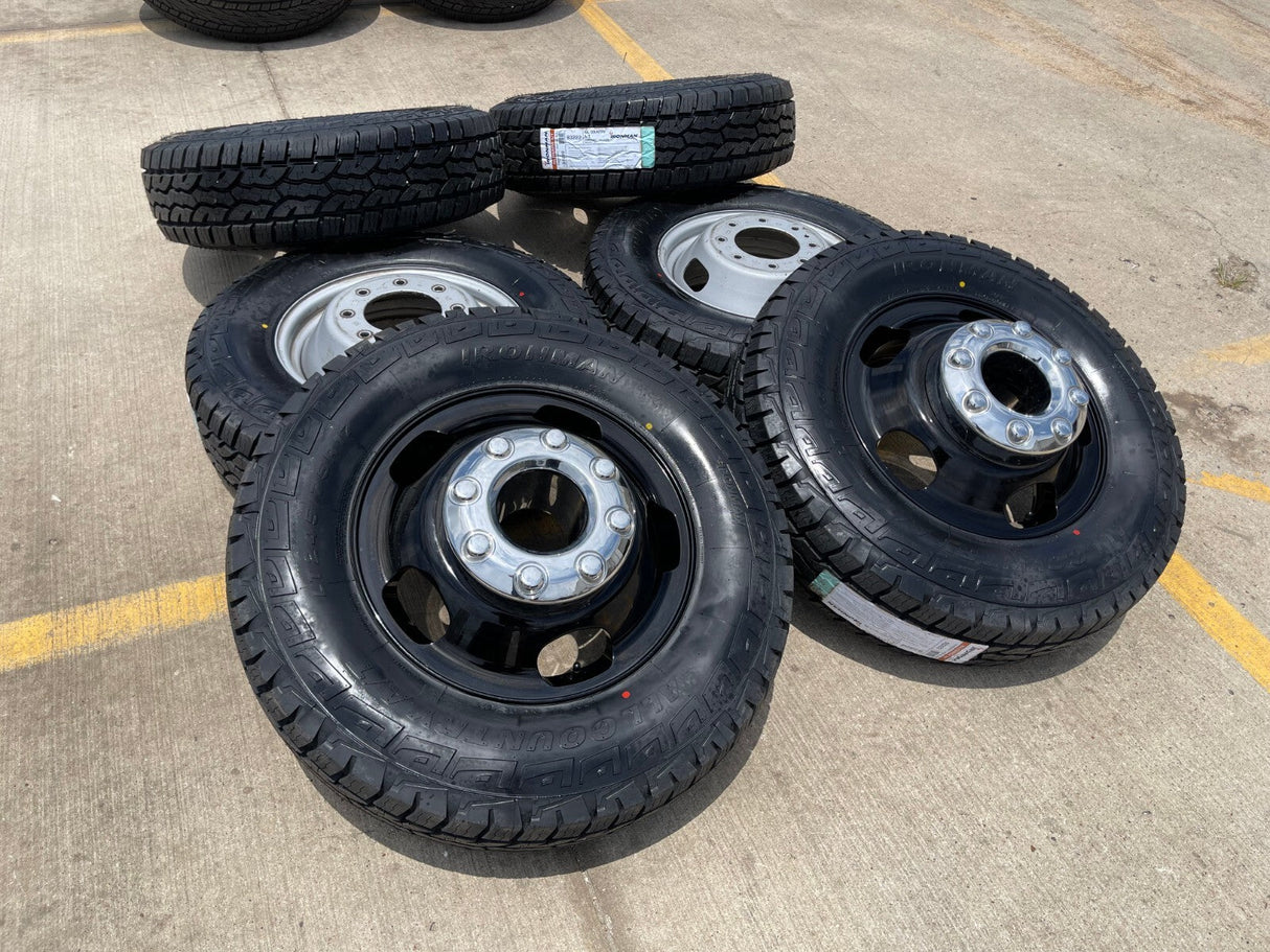 17" Ford F-350 Dually OEM 10477 10478 rims wheels 2024 2025 2026 IRONMAN A/T NEW Texas Truck Tire