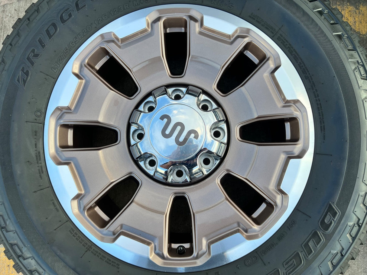 20" Ford F-250 F-350 OEM 10487 LIMITED KING RANCH tan wheels rims 2024 2025 2026 Texas Truck Tire