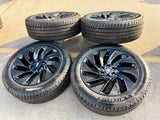 22" Lincoln Navigator OEM 10665 rims wheels BLACK LABEL 2025 2026 NEW Texas Truck Tire