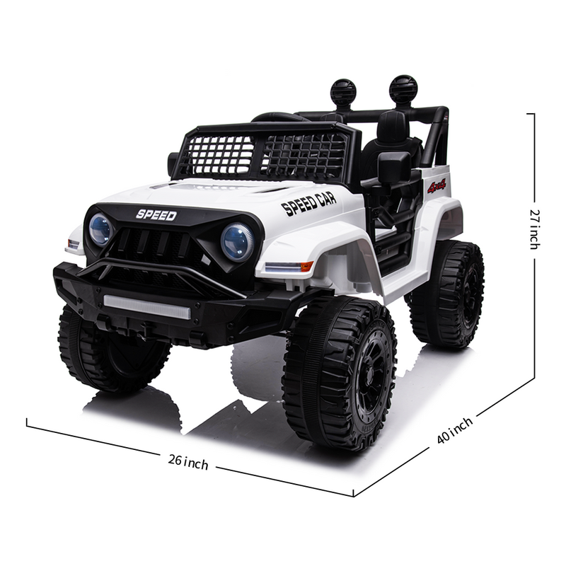 Electric 4-Wheel Kids Ride-On Car with Remote Control - 12V Battery Powered