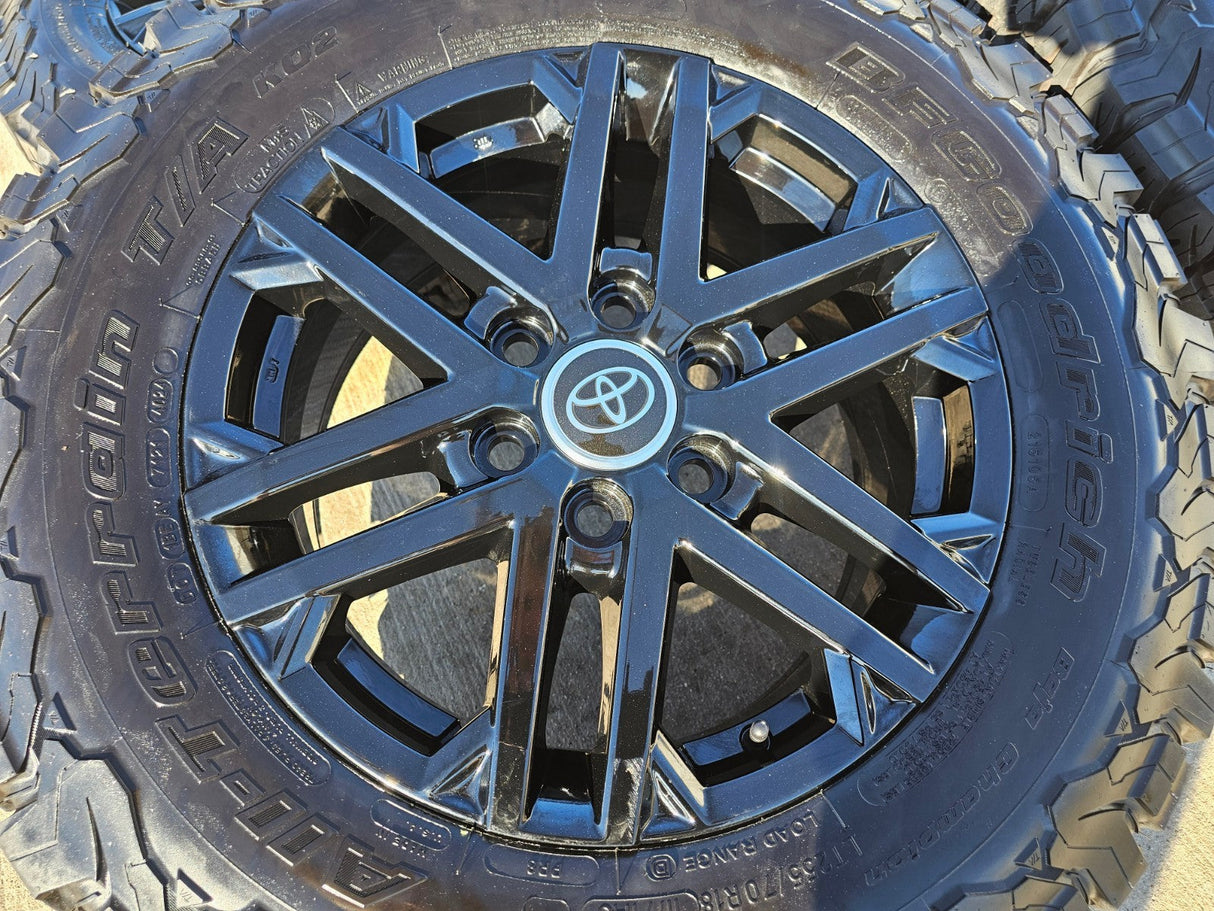 18" Toyota Tundra Sequoia TRD OEM 75281 wheels rims LX600 2025 2026 NEW BFG KO2 Texas Truck Tire