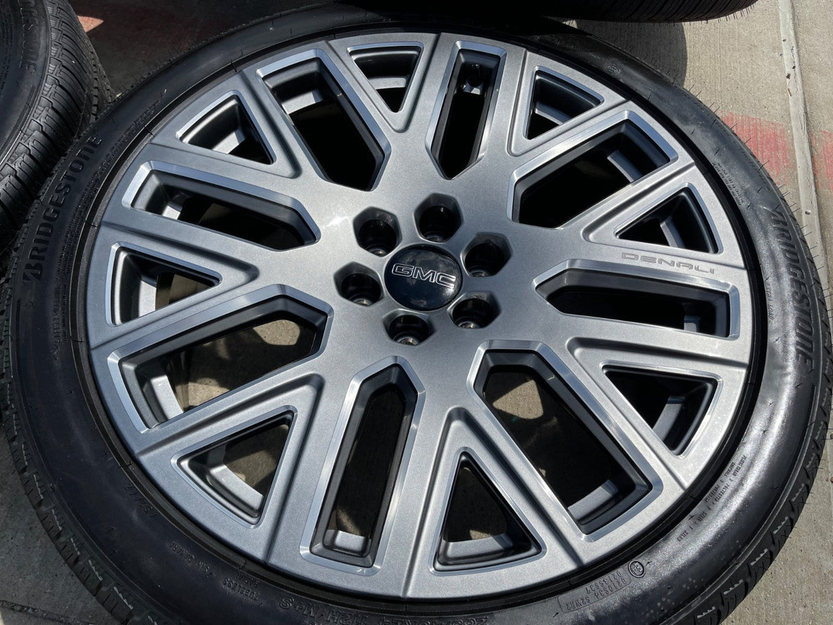 24" GMC Yukon Sierra DENALI OEM wheels rims tires 2023 2024 2025 2026 2027 NEW Texas Truck Tire
