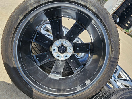 24" Cadillac Escalade V OEM wheels rims tires 2023 2024 2025 2026 2027 NEW Texas Truck Tire