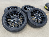 18x8 18" Lorenzo WL036 wheels rims tires 5x4.5 5x114.3 Camry Accord Mustang Texas Truck Tire