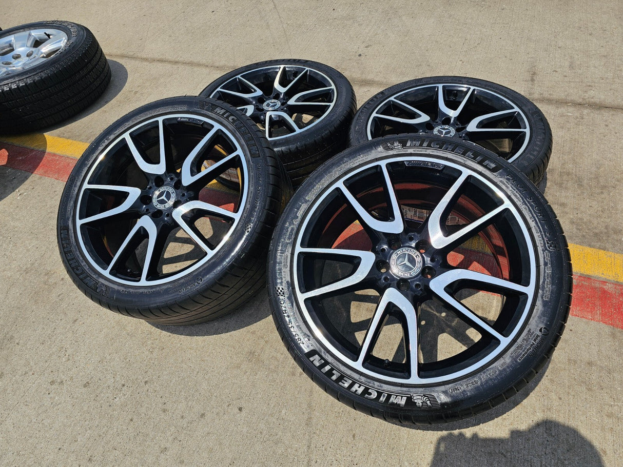 20" Mercedes E43 E53 E400 AMG S580 S65 S63 OEM 85543 85544 wheels rims Texas Truck Tire