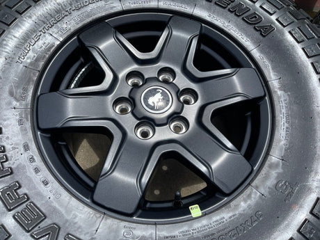 17" Ford Bronco wheels rims 95292 10383 SASQUATCH Ranger tires KENDA 37" Texas Truck Tire