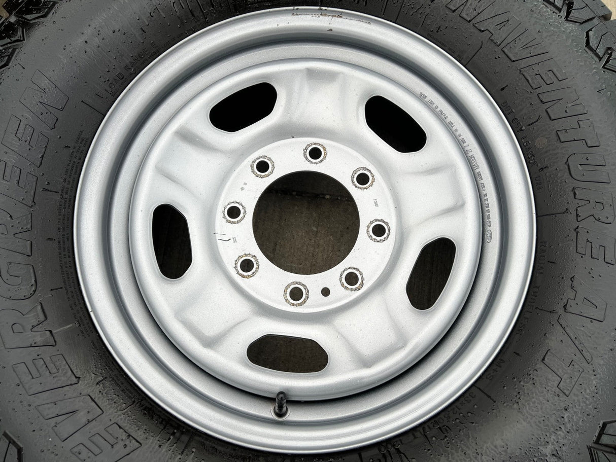 17" Ford F-250 F-350 OEM 3828 wheels rims tires A/T 33" Texas Truck Tire