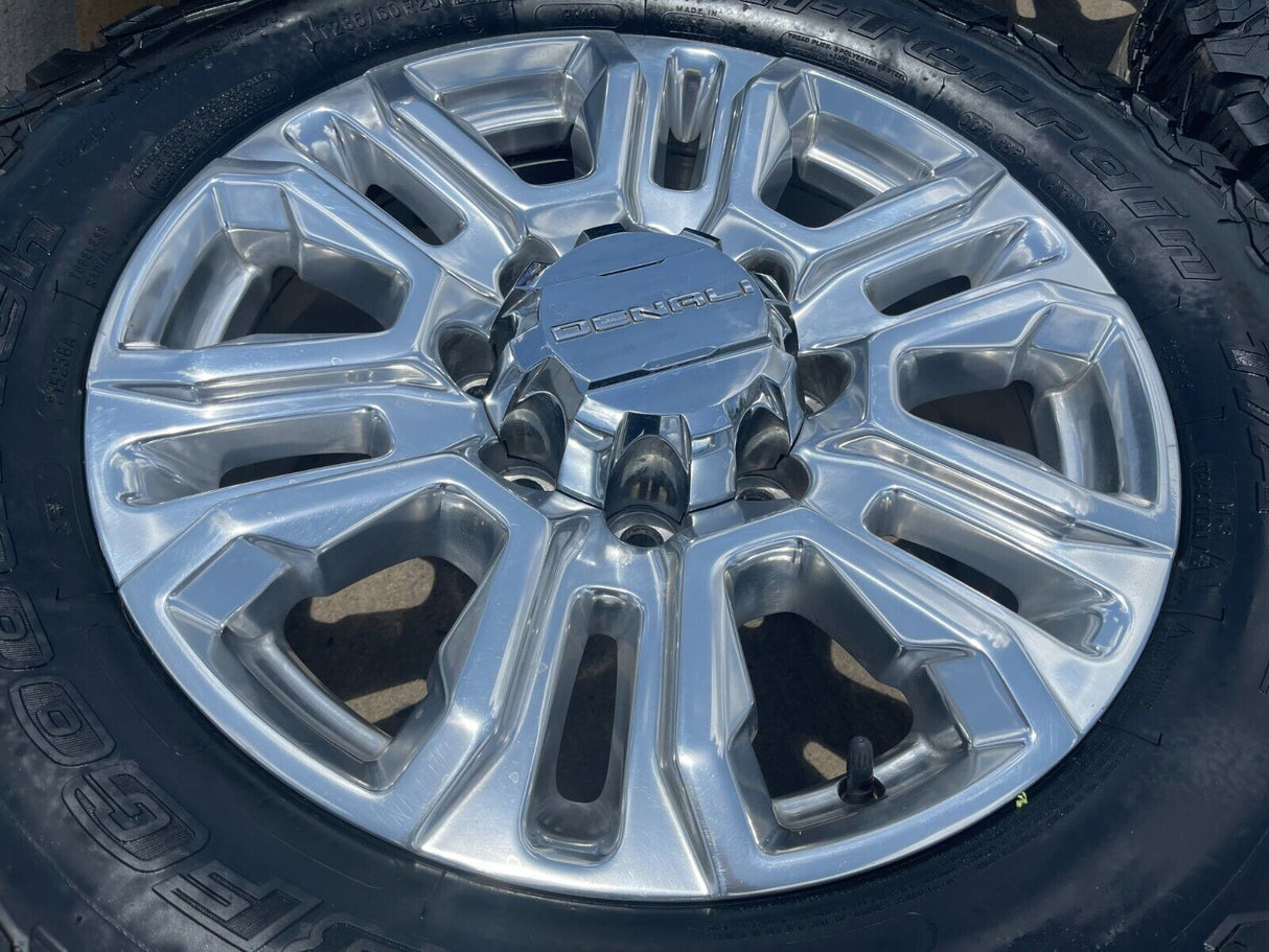 20" GMC Sierra Denali 2500 3500 OEM 5957 wheels rims 2024 2025 NEW BFG KO2 Texas Truck Tire