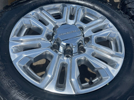 20" GMC Sierra Denali 2500 3500 OEM 5957 wheels rims 2024 2025 NEW BFG KO2 Texas Truck Tire