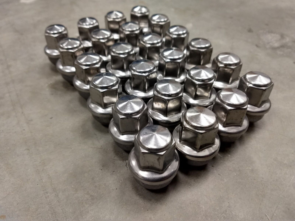(24) OEM Ford lug nuts Polished F-150 Expedition 14x1.5 2016 2017 2018 2019 2020 Texas Truck Tire