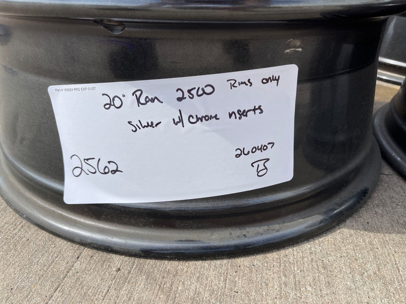 20" Dodge Ram 2500 3500 LARAMIE OEM 2562 CHROME wheels rims NEW Texas Truck Tire
