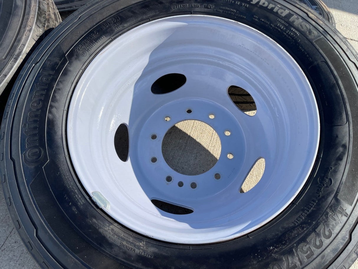 19.5" Ford F-450 Dually F-550 rims wheels RAM 4500 OEM 10x225 CONTINENTAL Texas Truck Tire