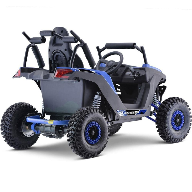 MotoTec Raider Children's UTV 48v 1200w Full Suspension Blue
