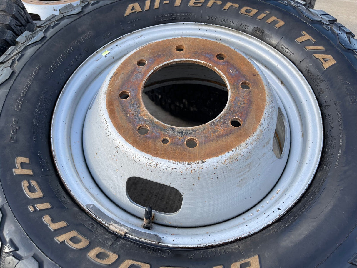 (6) 17" Ford F-350 Dually OEM rims wheels 3615 99016 tires BFG KO2 A/T Texas Truck Tire