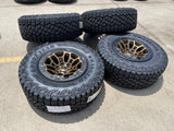 18" Dodge Ram 1500 TRX Beadlock OEM bronze RHO wheels rims 2735 tires 35" NEW Texas Truck Tire
