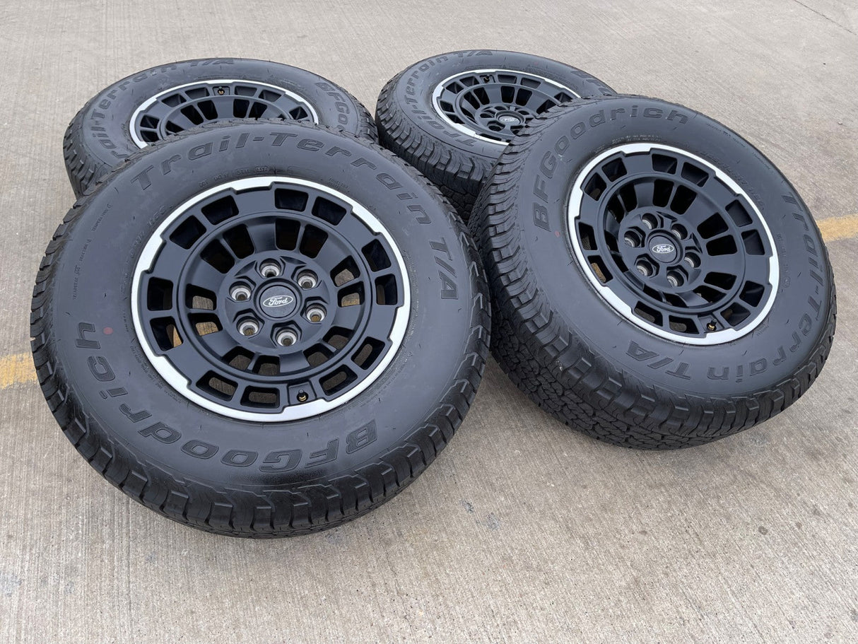 17" Ford Ranger Bronco HERITAGE OEM 22025 wheels rims BFG KO2 A/T NEW Texas Truck Tire