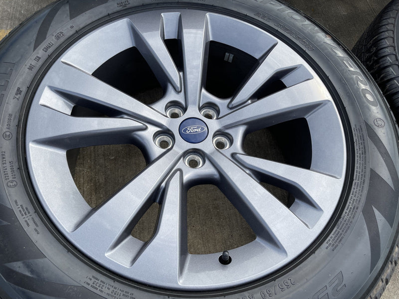 20" Ford Explorer Limited OEM rims wheels 10267 Aviator 2025 2026 NEW PIRELLI Texas Truck Tire