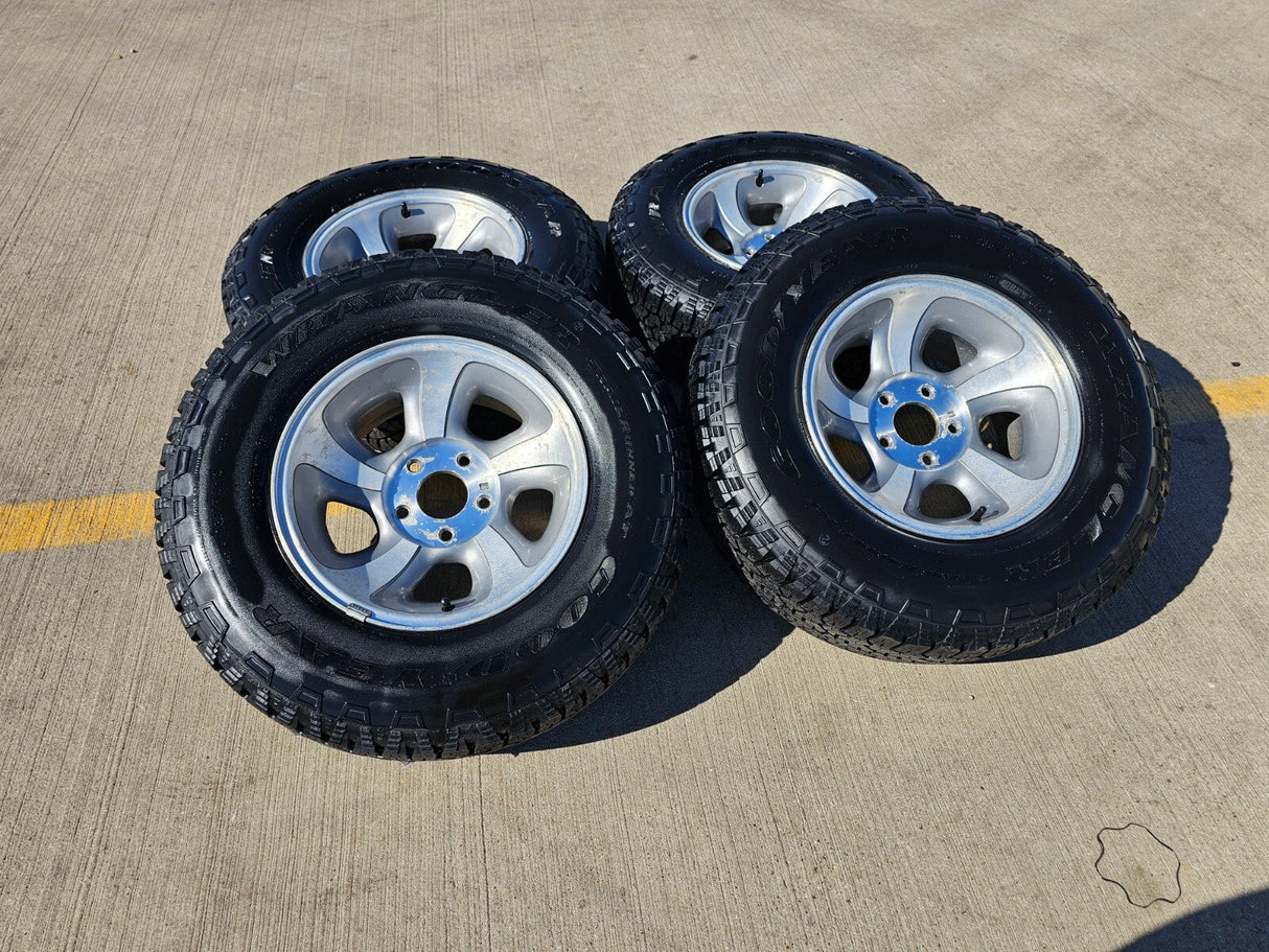 15" Chevy S10 Blazer Chevy wheels rims 5063 GMC NEW tires 5x120 5x4.75 2000 2004 Texas Truck Tire