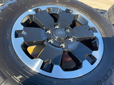 18" Ford Bronco BADLANDS OEM black wheels rims 10282 Ranger 2024 2025 TOYO NEW Texas Truck Tire