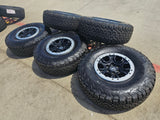 17" Ford Bronco SASQUATCH wheels rims BEADLOCK 10388 Ranger BFG KO2 A/T 37" NEW Texas Truck Tire