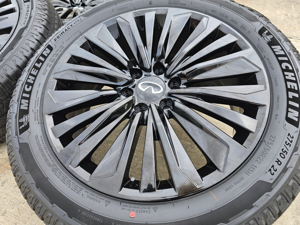 22" Infiniti QX80 QX56 Nissan Titan Armada OEM 94236 wheels rims 2025 2026 NEW Texas Truck Tire