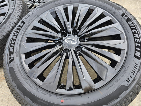 22" Infiniti QX80 QX56 Nissan Titan Armada OEM 94236 wheels rims 2025 2026 NEW Texas Truck Tire