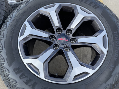 20" GMC Sierra Canyon Chevy Silverado OEM wheels rims 2024 2025 2026 2027 NEW Texas Truck Tire