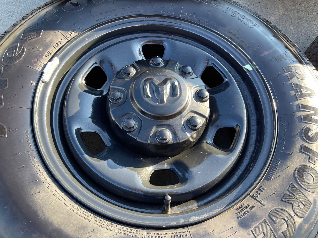 17" Ram 2500 3500 Laramie Power Wagon OEM 2497 wheels rims 2025 2026 NEW Texas Truck Tire