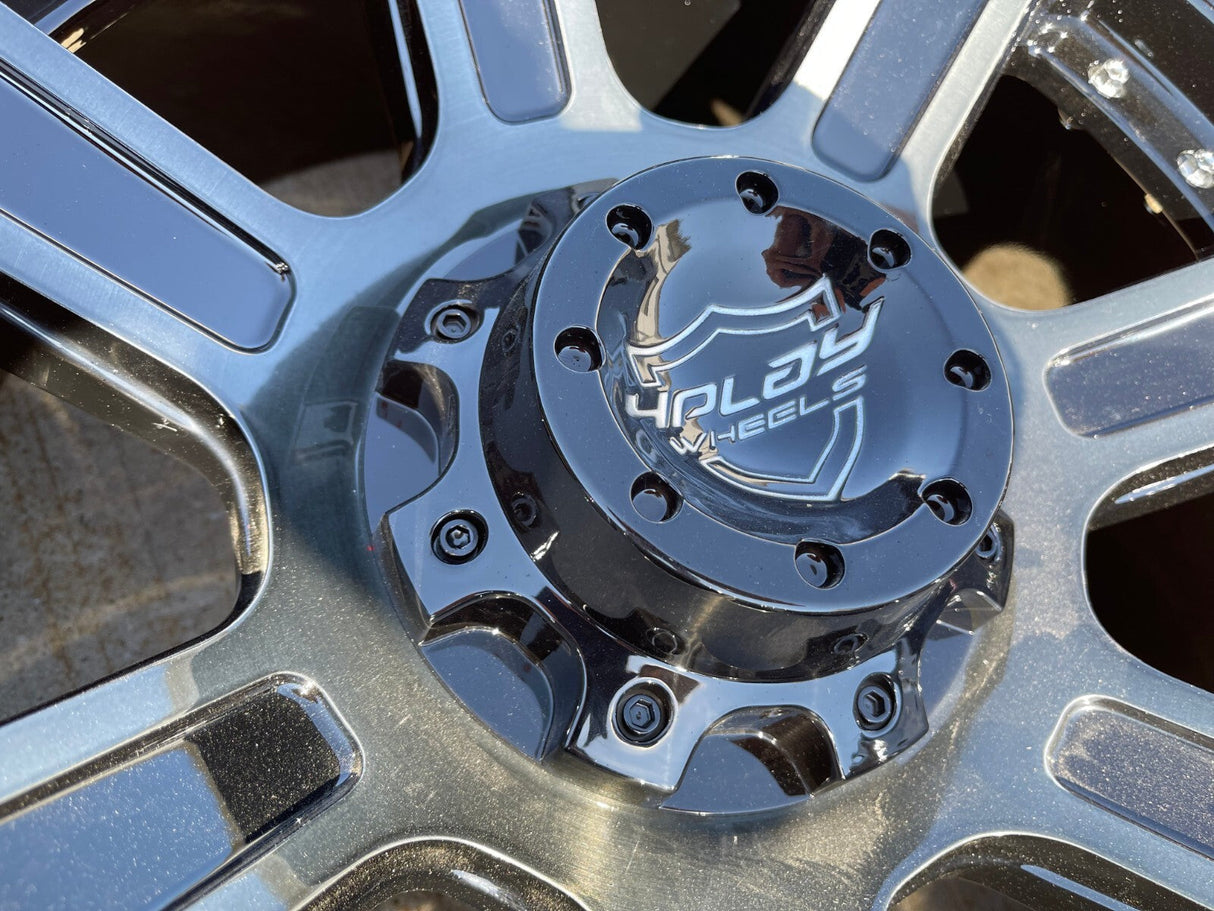 20x10 4Play 4P70 rim wheel -24 Chevy Ford Ram F-150 Silverado 6x139 6x135 Texas Truck Tire