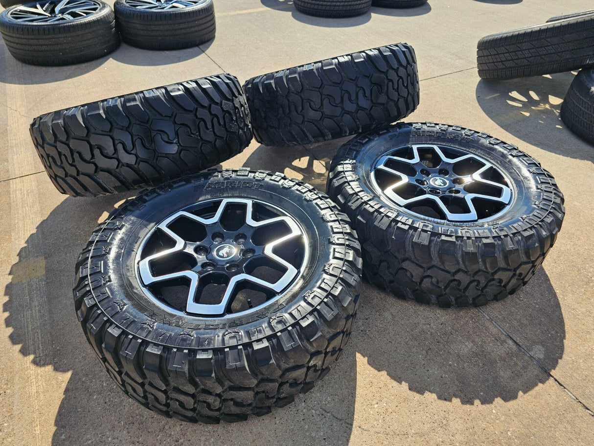 18" Ford Ranger Bronco wheels rims 95213 tires 2022 2023 2024 2025 33" Texas Truck Tire