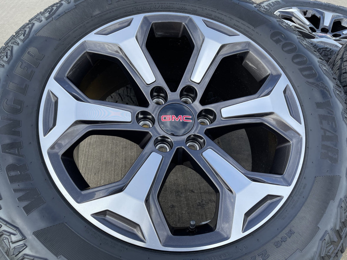 20" GMC Sierra Canyon Chevy Silverado OEM wheels rims 2024 2025 2026 2027 NEW Texas Truck Tire