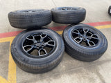 18" Jeep Wrangler SMOKY MOUNTAIN Black OEM 9198 wheels rims tires MICHELIN NEW Texas Truck Tire