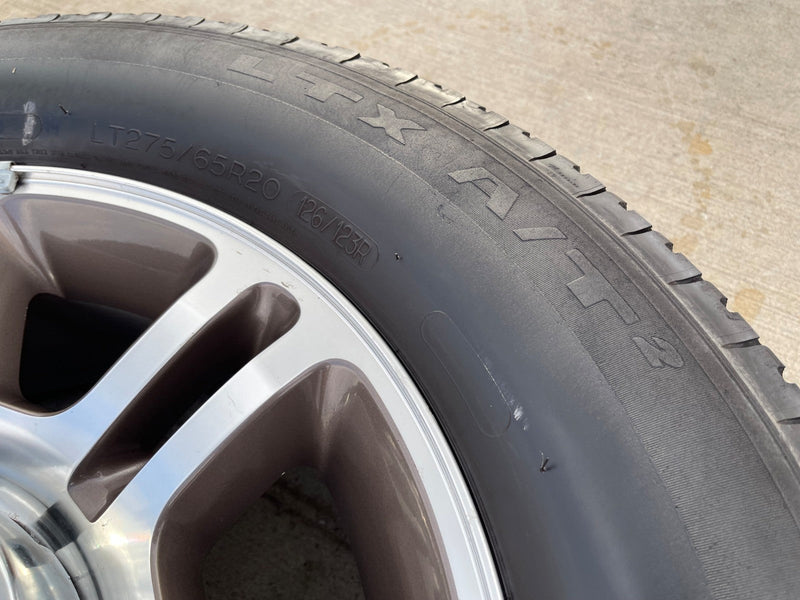 20" Ford F-250 F-350 OEM 3951 3845 KING RANCH rims wheels tires MICHELIN LTX A/T Texas Truck Tire