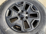 17" Jeep Wrangler Gladiator OEM wheel rim 9118 black tire NEXEN NEW Texas Truck Tire