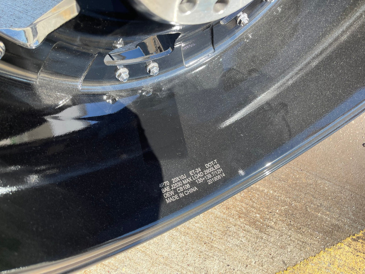 20x10 4Play 4P70 rim wheel -24 Chevy Ford Ram F-150 Silverado 6x139 6x135 Texas Truck Tire