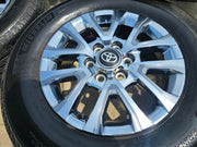 18" Toyota Tacoma LIMITED OEM chrome wheels rims 4260 4Runner 2025 MICHELIN NEW Texas Truck Tire