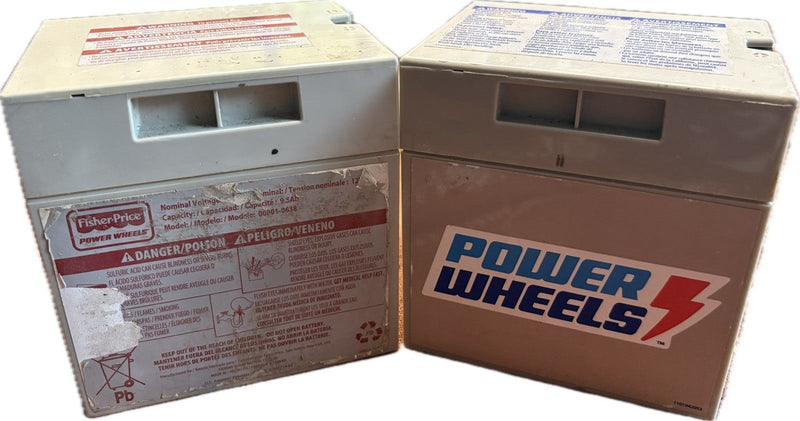 12V Gray Replacement Battery with Charger for Power Wheels Ride-On Toys