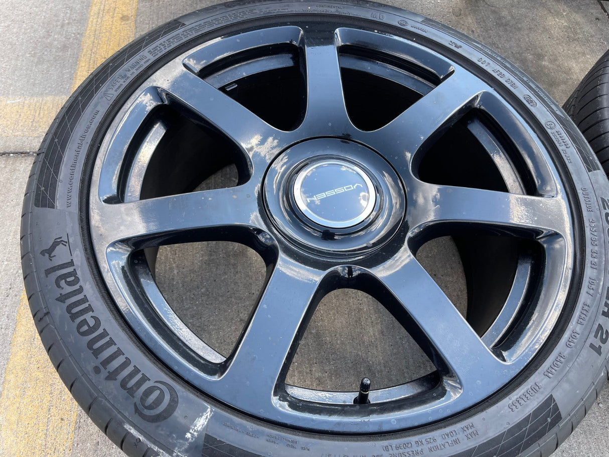 21" Vossen Rolls Royce Wraith Ghost Dawn wheels rims tires 5x120 Texas Truck Tire