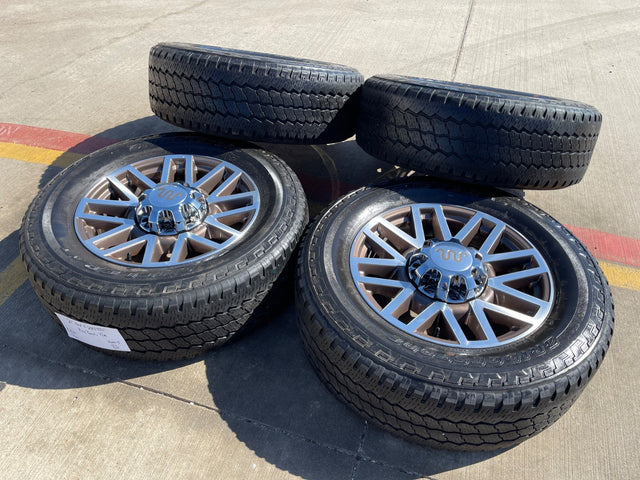 20" Ford F-250 F-350 KING RANCH OEM 10104 rims wheels BRIDGESTONE DUELER A/T Texas Truck Tire